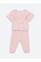 Gencc Quality Oval Collar Basic Baby Girl Blouse and Pants 2-Piece Set - 3