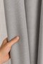 Light Gray Linen Background Curtain with Dense Pleats, Suitable for Cornice, Single Panel + Ties - 2
