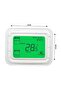 Digital LCD Thermostat with Green Backlight Display, Temperature Control Panel, Fan and Cool Mode, Room Occupancy Sensor - 5