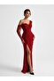 For Costume Asymmetrical Slit Sparkling Evening Dress 10384 - 2