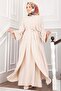 Leyli Tesettür Abaya Set Cream - 5