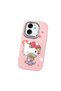 Mi 13t Compatible Case Camera Protector Pink Silicone Couple Phone Case with Kitty Pattern - 3