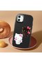 Samsung Galaxy A05 Compatible Case Camera Protector Black Silicone Couple Phone Case Kitty Pattern - 2