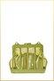 Mist Women's Transparent Looking Scholarship Thick Chain Bag - Pistachio Green - 6