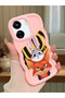 Poco C65 Compatible Case Camera Protector Pink Silicone Couple Phone Case Rabbit Pattern