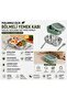 Nutrition Container Stainless Steel Lunch Box - Portable Divided Food Container Storage Box with Fork and Knife - 4
