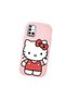 Samsung Galaxy A51 Compatible Case Camera Protector Pink Silicone Couple Phone Case with Kitty Pattern - 3