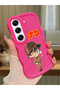 Tecno Camon 40 Compatible Case Camera Protector Red Silicone Couple Phone Case Conan Pattern