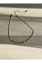 Elegant Lily Anklet with Gold Stone and Evil Eye Charm - 3