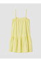 Nevavm Square Collar Ruffle Girls' Poplin Dress with Difference - 5