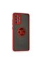 Samsung Galaxy A72 Case Montreal Silicone Cover with Ring - Red - 2