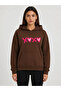 Xoxo Printed Hooded 2 Thread Threaded Sweatshirt