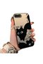 iPhone 7 Plus/8 Plus Compatible High Quality Fun Black Cat Printed Case, Cute Stylish Shock - 2