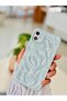 iPhone 11 Compatible 3D Embossed Daisy Pattern Anti-Shock Protected Silicone Case - 3