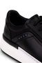 Men's Genuine Leather Black Sneakers & Sports Shoes - 7