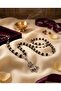 Original 7MM German Silver Cap Karungali Mala with Trishool Nandi Pendant, 54 Beads, Lab Certified - 2
