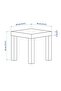 Side table, white, 35x35 cm - 2