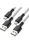 USB A to Micro USB Cable, 3M [2-PACK] Micro USB Cables, TPE Android Fast Charging Data Sync for Smar