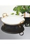 5-Piece Porcelain Presentation Set with Handles Is in the Shape of a Presentation and Features Gold Gilt Detail. - 4