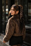Women's Leopard Patterned Tassel Collar Scarf Flr5003 - 4