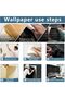 10 PCS Black 3D Wall Panels, 14.5 sq.feet Coverage, Printable Wallpaper Sticker with Self-Adhesive Waterproof Brick PE Foam Wall Panels Peel and Stick for Interior Wall Decor (Black) - 2