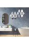 30 Pcs Mirror Wall Stickers Decor Acrylic 3D Tear Drop Decorative Mirrors Stickers Removable Wall Art Decals for Home Living Room Bathroom Office Dormitory Decorations, 6 x 3.3 Inch(Silver) - 7