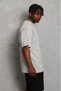 Unisex oversize straight bicycle collar t-shirt - gray - 2