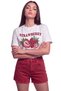 Women's Strawberry Active Lifestyle Strawberry Printed Relaxed Fit T-Shirt White - 6