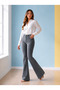 Ngbutika Women's Blue Gray Lycra Stretchy Spanish Leg Jeans - 3
