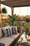 2-Piece Punch Embroidered Throw Pillow Cover Modern Bohemian Decorative Sofa Cushion Cover - 6