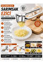 Stainless Steel Practical Garlic Crusher - Metal Garlic Press and Squeezer