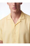 Southblue Yellow Resort Collar Men's Textured Shirt - 3