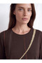 Ozmarka New Season Brown Crew Neck Patterned Blouse - 3