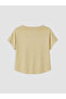 Özmarka New Season Khaki Draped Collar Blouse - 6