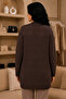 كارديجان نسائي محبوك بنقشة مخرمة وأكمام طويلة ( BOY 75 EN 56 ) - 3
