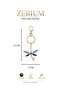 Trend Bag Charm and Ornament Keychain Premium with Blue Enamel Dragonfly Figure - 4