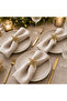 3 Piece Star Napkin Ring - Gold