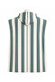 Printed Towel Poncho, Unisex, 80X100 Oversized Beach, Pool and After-Bath Towel - Mint Striped-Defoludur - 2