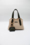 Women's Crossbody Hand and Shoulder Bag with Front Accessory Detail and Charm Accessories - 2