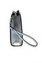 Women's Star Embroidered Portfolio Handbag Stylish Clutch Bag with Wrist Strap - 5