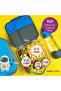 Oversized Lunch Box for Kids: Bento Box with 4 Compartments (2 Leak Proof), Removable Divider, - 4