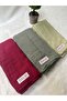 Hijab Plain Cotton Crash Shawl Set of 3 (Pastel Red - Sage - Pastel Yellow) - 3