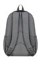 Crinkle Fabric School Backpack Set of 3 with Thermal Lunch Bag and Pen Holder, Gray with Monkey Keychain Gift - 7