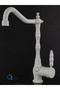 Rustic Model Premium Luxury Kitchen Sink Faucet Complete Brass Material White Color with Dual Water Inlets - 2