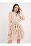 - Rochie dama de culoare uniforma cu dungi - 3