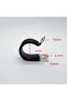 10-pack of 6mm diameter clamps, R-shaped rubber hose clamps with edging - 3