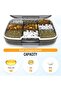 Large pill organizer, moisture-proof travel pillbox with adjustable dividers for vitamins and daily pills, 9 compartments (black). - 5