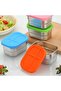 3-piece rust-proof steel lunchbox set with silicone sealing lid, leak-proof design, suitable for travel, school, and work, microwave safe - blue - 5