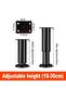 Adjustable height metal furniture legs, set of 4, suitable for sofas/armchairs/wardrobes/beds, height adjustable between 18 and 30 cm, also... - 4