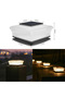 2-Pack Waterproof Solar Pillar Cap Lights for Gardens & Courtyards (Warm Light) - 2